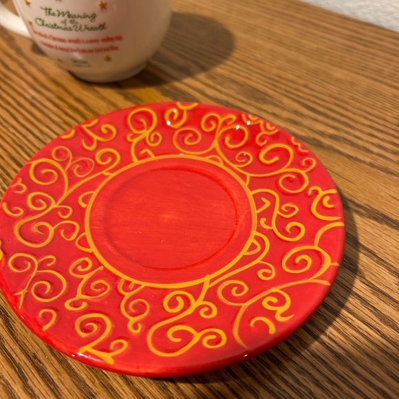 DaySpring The Meaning of Christmas Wreath Cup And Saucer - Picture 4 of 9